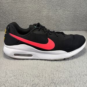 Nike Air Max Oketo Mens 12 AQ2235-007 Black Running Shoes Sneakers Big Swoosh